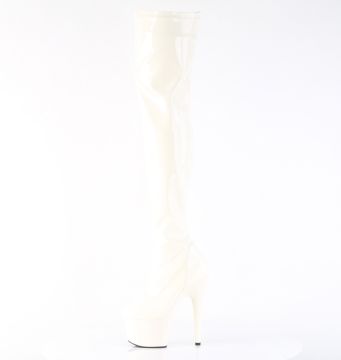 Bílé erotické kozačky ADO3000/OW/M | ADORE-3000 Pleaser - z vnitřku Bílé erotické kozačky ADO3000/OW/M | ADORE-3000 Pleaser - z vnitřku