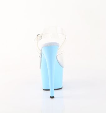 ADO708/C/BB světle modré sandály | ADORE-708 Pleaser - zezadu ADO708/C/BB světle modré sandály | ADORE-708 Pleaser - zezadu