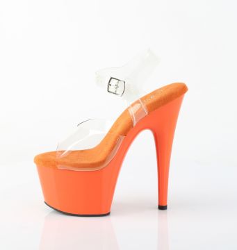 ADO708/C/OG oranžové sexy boty | ADORE-708 Pleaser - z vnitřku ADO708/C/OG oranžové sexy boty | ADORE-708 Pleaser - z vnitřku