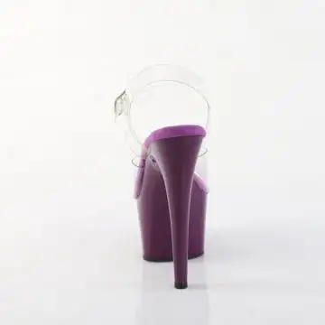 ADO708/C/PP fialové taneční sandály | ADORE-708 Pleaser - zezadu
