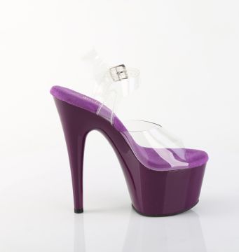 ADO708/C/PP fialové taneční sandály | ADORE-708 Pleaser - z vnějšku ADO708/C/PP fialové taneční sandály | ADORE-708 Pleaser - z vnějšku