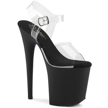 FLAM808/C/BMT černé sexy sandály | FLAMINGO-808 Pleaser FLAM808/C/BMT černé sexy sandály | FLAMINGO-808 Pleaser