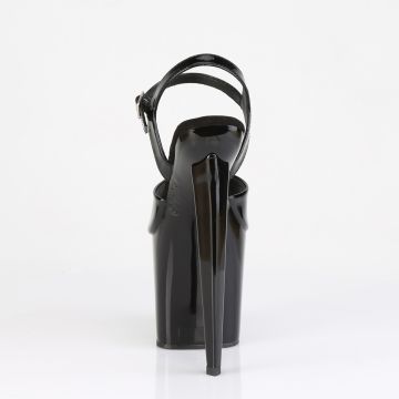 Černé sexy sandály Pleaser RAZ809/B/M na extra podpatku | RAZZLE-809 Pleaser - zezadu Černé sexy sandály Pleaser RAZ809/B/M na extra podpatku | RAZZLE-809 Pleaser - zezadu