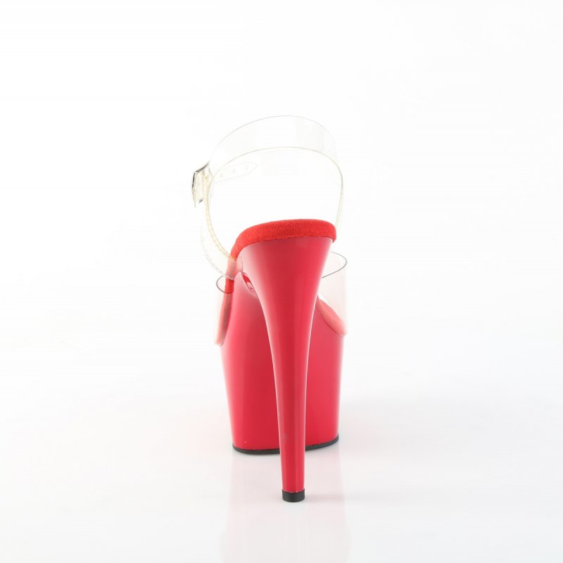 Červené taneční boty ADO708/C/R | ADORE-708 Pleaser - zezadu