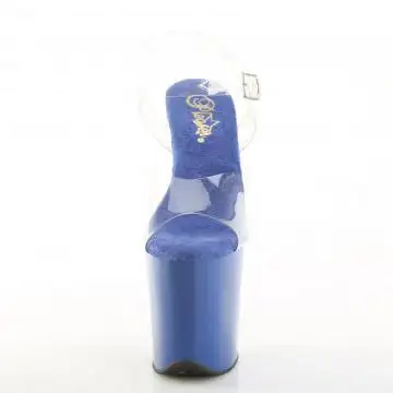 FLAM808/C-RYBL/RYBL modré sexy sandály | FLAMINGO-808 Pleaser - zepředu