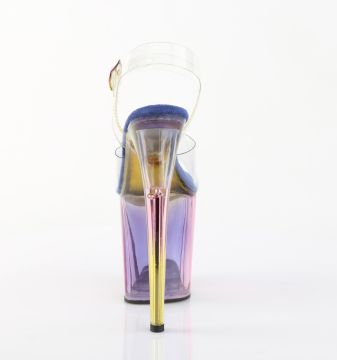 Barevné sexy sandály FLAM808HT/C/BLMCT | FLAMINGO-808HT Pleaser - zezadu