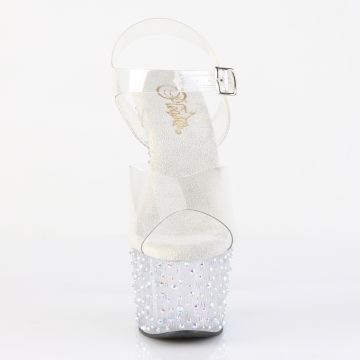 průhledné sexy sandály STDANCE708/C/C-SRS | STARDANCE-708 Pleaser - zepředu