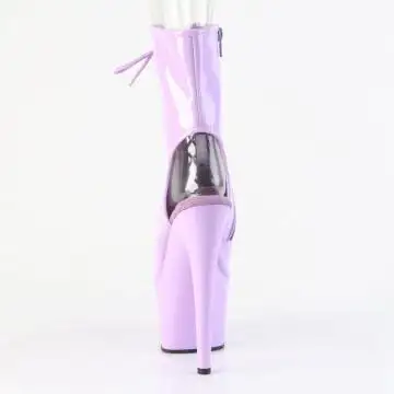 Levandulové go-go kotníčkové kozačky ADO1016/LV/M | ADORE-1016 Pleaser - zezadu