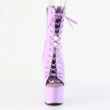 Levandulové go-go kotníčkové kozačky ADO1016/LV/M | ADORE-1016 Pleaser - zepředu