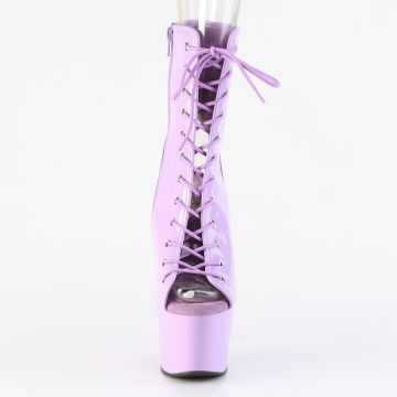 Levandulové go-go kotníčkové kozačky ADO1016/LV/M | ADORE-1016 Pleaser - zepředu Levandulové go-go kotníčkové kozačky ADO1016/LV/M | ADORE-1016 Pleaser - zepředu