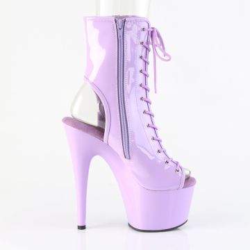 Levandulové go-go kotníčkové kozačky ADO1016/LV/M | ADORE-1016 Pleaser - z vnějšku Levandulové go-go kotníčkové kozačky ADO1016/LV/M | ADORE-1016 Pleaser - z vnějšku