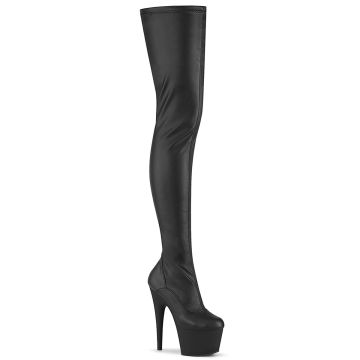 Černé matné stehenní sexy kozačky ADO4000/BPU/M | ADORE-4000 Pleaser Černé matné stehenní sexy kozačky ADO4000/BPU/M | ADORE-4000 Pleaser