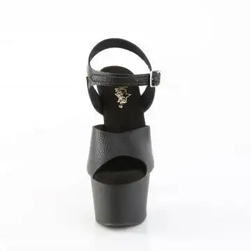 Černé sandály Pleaser ADO708UL/BPU/M | ADORE-708UL Pleaser - zepředu