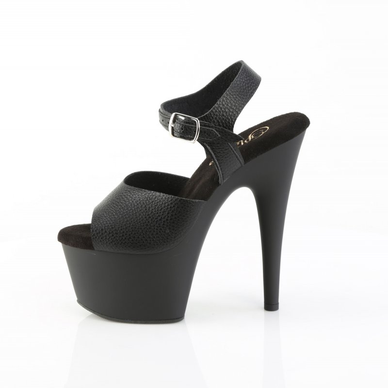 Černé sandály Pleaser ADO708UL/BPU/M | ADORE-708UL Pleaser - z vnitřku