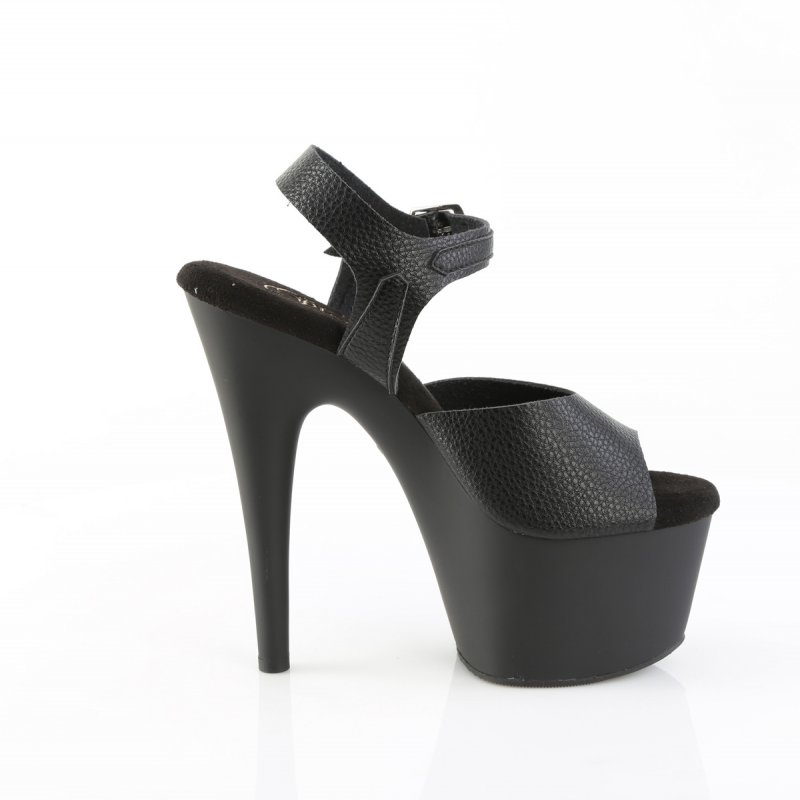 Černé sandály Pleaser ADO708UL/BPU/M | ADORE-708UL Pleaser - z vnějšku