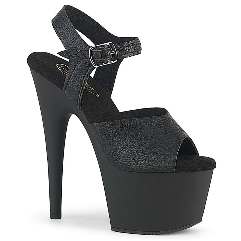 Černé sandály Pleaser ADO708UL/BPU/M | ADORE-708UL Pleaser