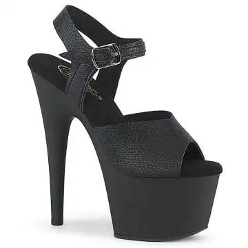 Černé sandály Pleaser ADO708UL/BPU/M | ADORE-708UL Pleaser