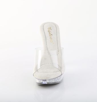 Průhledné pózovací pantofle CTAIL501RSI/C/C-SRS | COCKTAIL-501RSI Fabulicious - zepředu