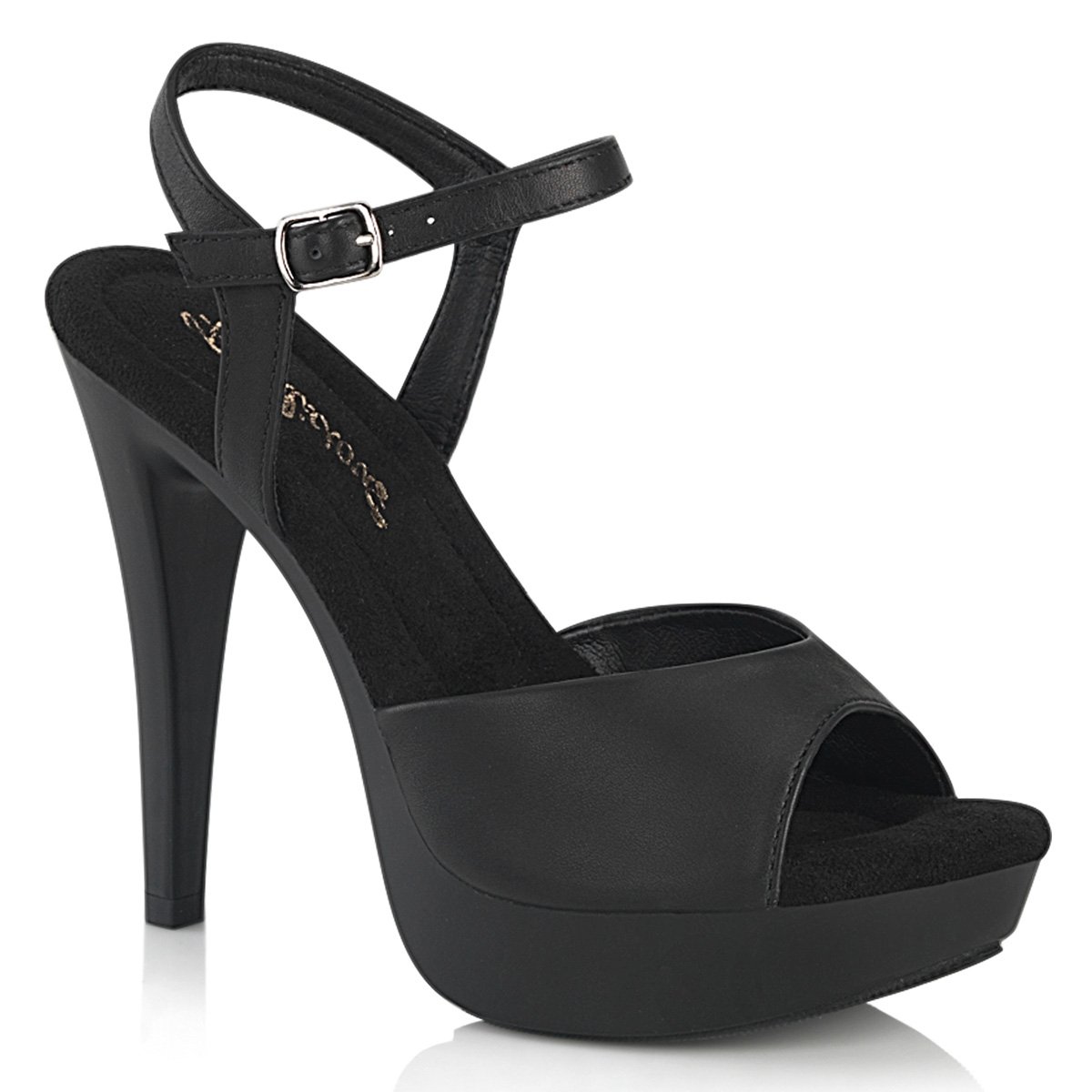 Černé matné sandály CTAIL509/BPU/M | COCKTAIL-509 Fabulicious