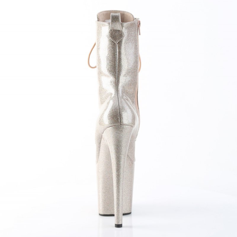 Šampaň taneční kozačky FLAM1040GP/CHAG/M | FLAMINGO-1040GP Pleaser - zezadu