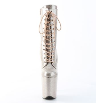 Šampaň taneční kozačky FLAM1040GP/CHAG/M | FLAMINGO-1040GP Pleaser - zepředu