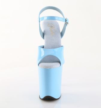 FLAM809/BB/M modré sexy boty | FLAMINGO-809 Pleaser - zepředu