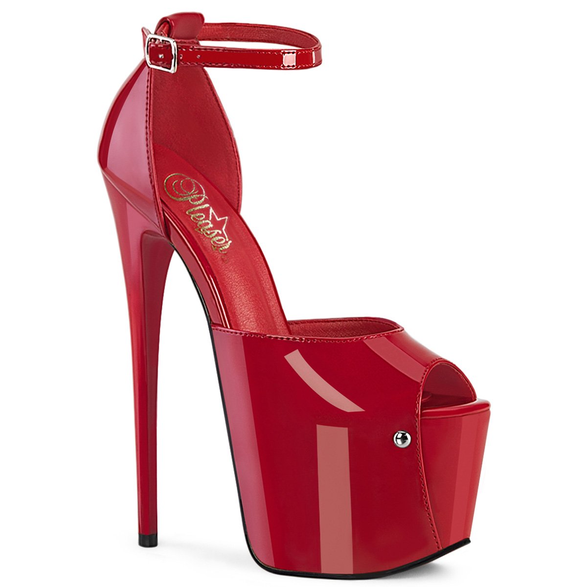 Červené sandály na jehle JUB15/R | JUBILANT-15 Pleaser