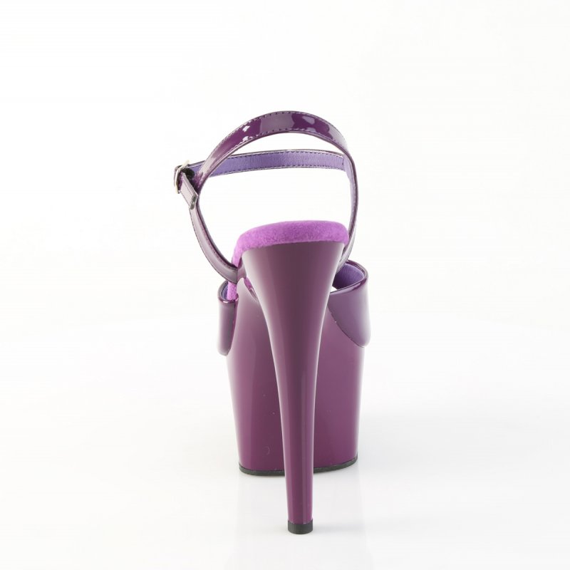 ADO709/PP/M fialové sexy boty | ADORE-709 Pleaser - zezadu
