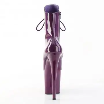 FLAM1020/PP/M fialové pole dance kozačky | FLAMINGO-1020 Pleaser - zezadu