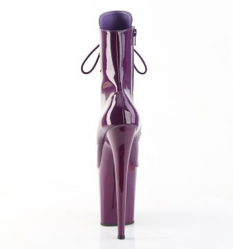 FLAM1020/PP/M fialové pole dance kozačky | FLAMINGO-1020 Pleaser - zezadu