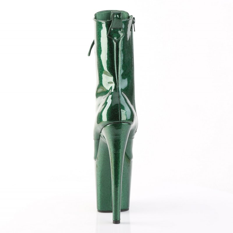 Zelené taneční kozačky FLAM1040GP/EMGNG/M | FLAMINGO-1040GP Pleaser - zezadu
