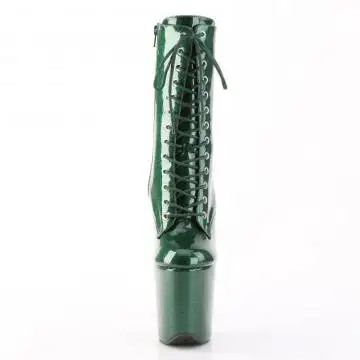 Zelené taneční kozačky FLAM1040GP/EMGNG/M | FLAMINGO-1040GP Pleaser - zepředu