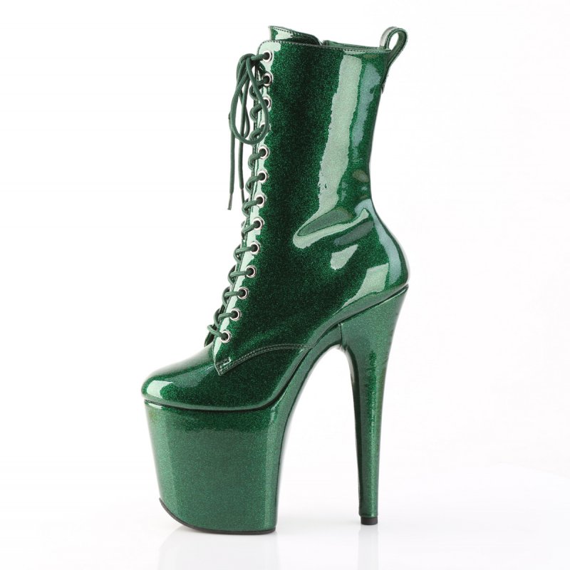 Zelené taneční kozačky FLAM1040GP/EMGNG/M | FLAMINGO-1040GP Pleaser - z vnitřku
