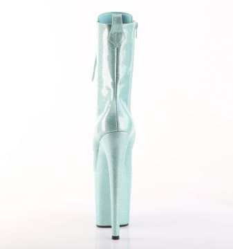 Mátově zelené taneční kozačky FLAM1040GP/MTG/M | FLAMINGO-1040GP Pleaser - zezadu