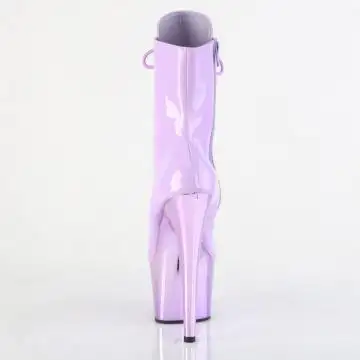 ADO1020/LV/LVCH levandulové kotníčkové kozačky | ADORE-1020 Pleaser - zezadu