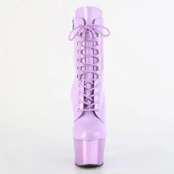 ADO1020/LV/LVCH levandulové kotníčkové kozačky | ADORE-1020 Pleaser - zepředu