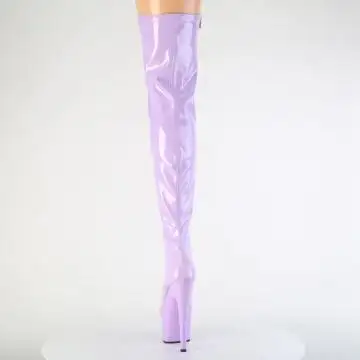 Levandulové erotické kozačky ADO3000/LV/M | ADORE-3000 Pleaser - zezadu