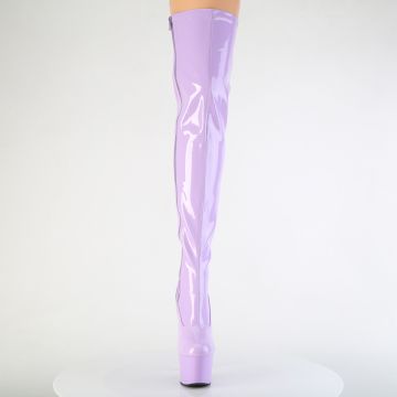 Levandulové erotické kozačky ADO3000/LV/M | ADORE-3000 Pleaser - zepředu Levandulové erotické kozačky ADO3000/LV/M | ADORE-3000 Pleaser - zepředu