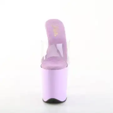 Fialové sexy pantofle FLAM801/C/LV | FLAMINGO-801 Pleaser - zepředu