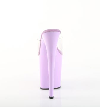 Fialové sexy pantofle FLAM801/C/LV | FLAMINGO-801 Pleaser - zezadu