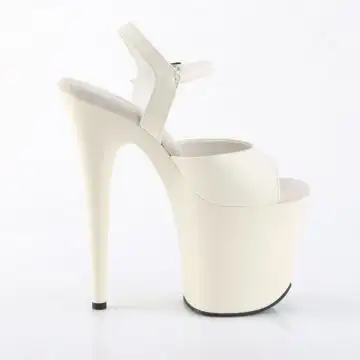 FLAM809/O-WPU/M bílé sexy boty | FLAMINGO-809 Pleaser - z vnějšku