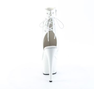 Bílé go-go boty ADO1018/W/M | ADORE-1018 Pleaser - zezadu Bílé go-go boty ADO1018/W/M | ADORE-1018 Pleaser - zezadu