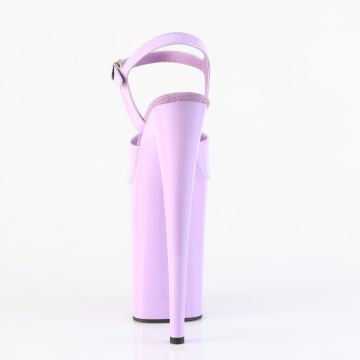 Fialové extra podpatky INF909/LV/M | INFINITY-909 Pleaser - zezadu