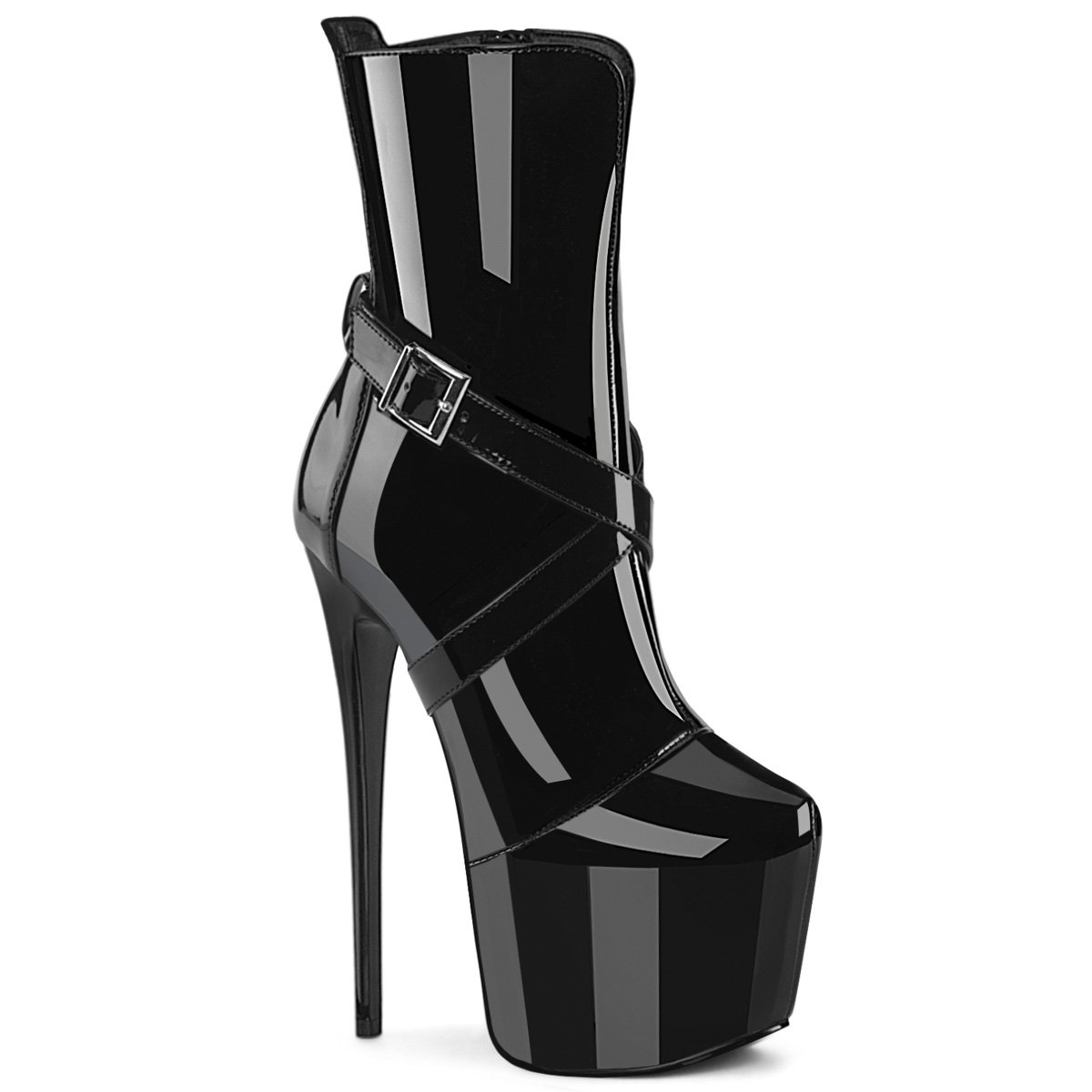 Černé kozačky na jehle JUB1011/B | JUBILANT-1011 Pleaser