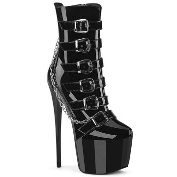 JUBILANT-1015 | Černé extravagantní kozačky JUB1015/B Pleaser