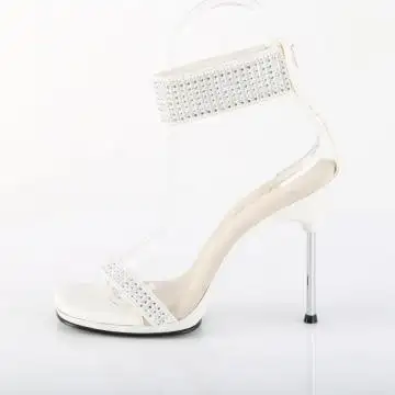 Bílé svatební sandály CHIC40/WPU-RS/M | CHIC-40 Fabulicious - z vnitřku
