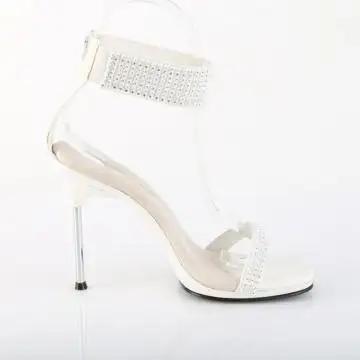 Bílé svatební sandály CHIC40/WPU-RS/M | CHIC-40 Fabulicious - z vnějšku