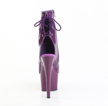 Fialové go-go boty ADO1018/PP/M | ADORE-1018 Pleaser - zezadu Fialové go-go boty ADO1018/PP/M | ADORE-1018 Pleaser - zezadu