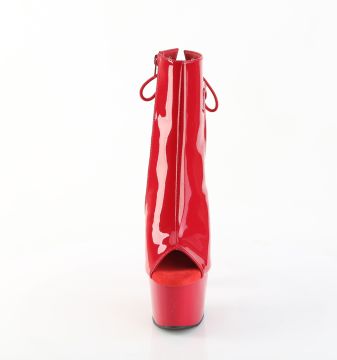 Červené go-go boty ADO1018/R/M | ADORE-1018 Pleaser - zepředu Červené go-go boty ADO1018/R/M | ADORE-1018 Pleaser - zepředu