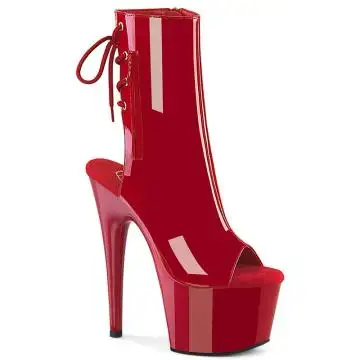 Červené go-go boty ADO1018/R/M | ADORE-1018 Pleaser